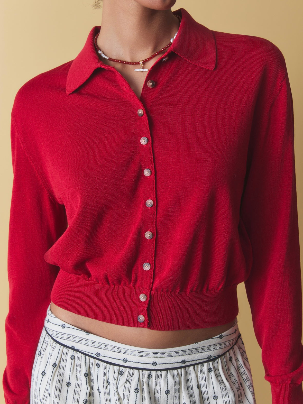 Palma Cardigan - Ruby