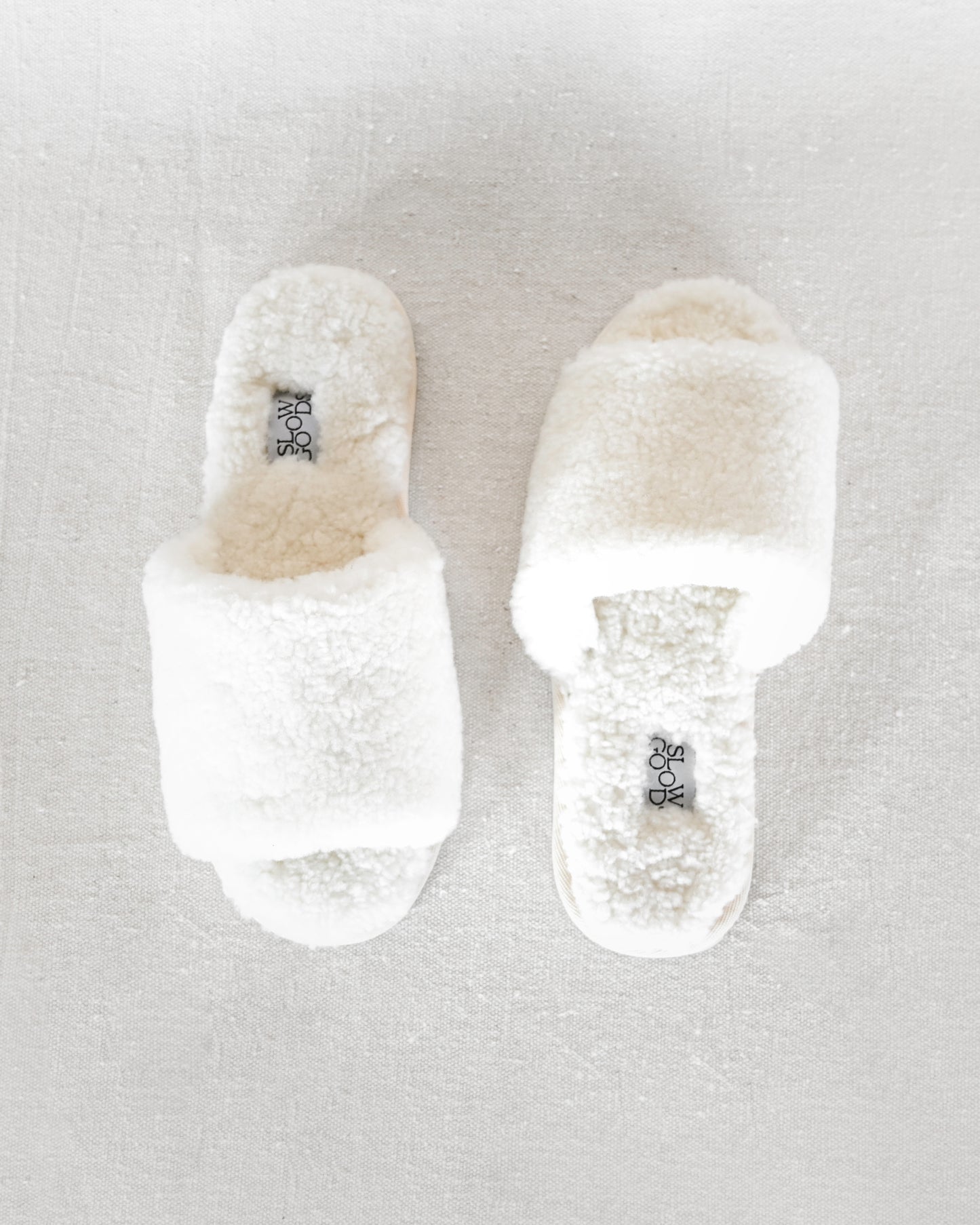 Shearling Slippers - Cream