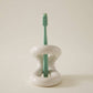 Ceramic Toothbrush Holder - Glossy White