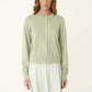 Maeve Merino Spring Cardigan - Sage Marle