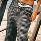 September Pant - Black and White Gingham Check