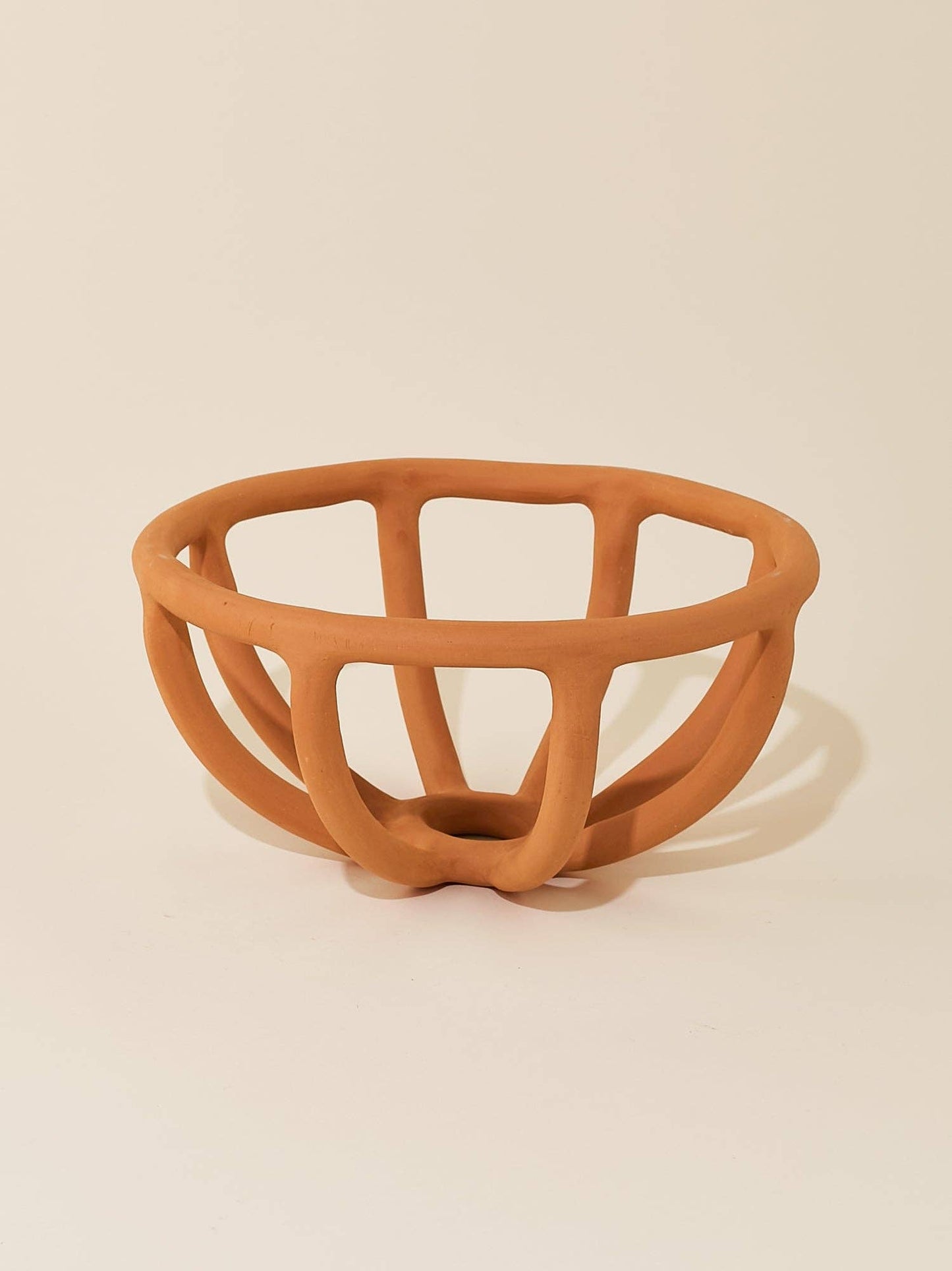 Medium Prong Fruit Bowl - Terracotta