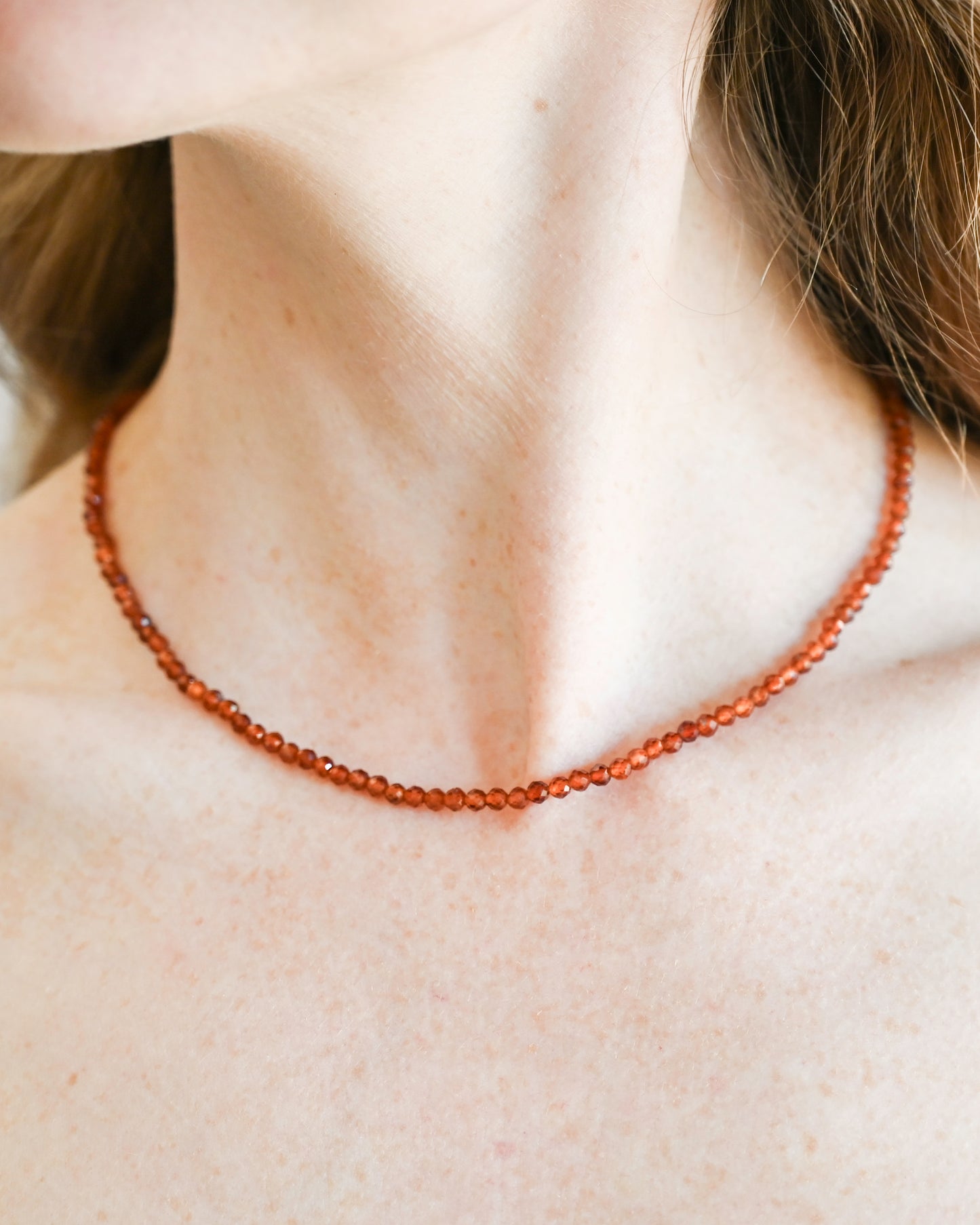 Siena Orange Garnet Necklace