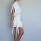 Manon Scarf Mini Dress - Cream