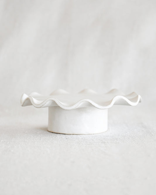 Ruffle Edge Pedestal - Small