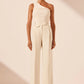 Irena High Waist Tailored Pant - Bone