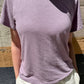 Bo Linen Blend Tee - Lavender