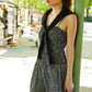 Shore Mini Dress - Black and White Gingham Check