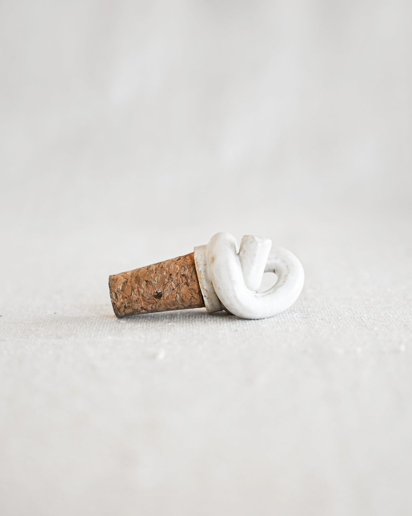 Ceramic Knot Wine Topper