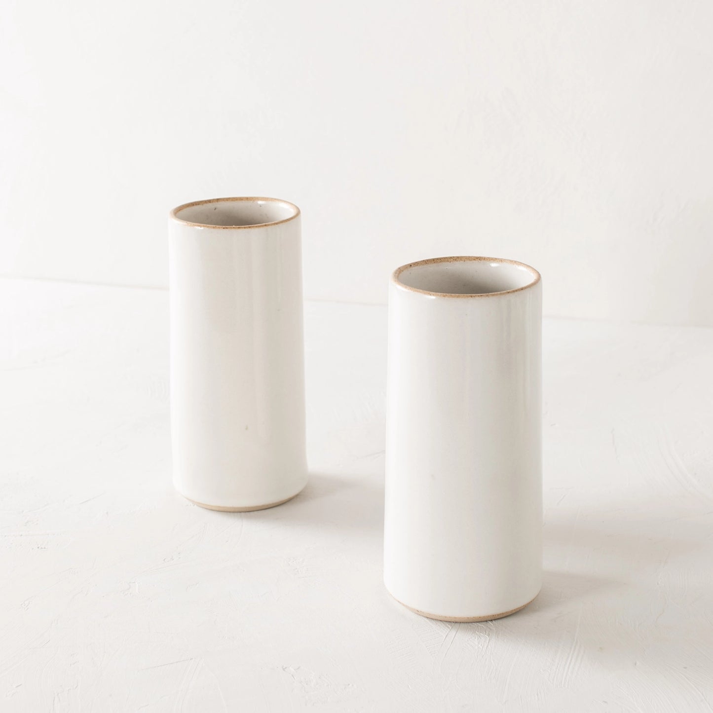 Stoneware Vase - White