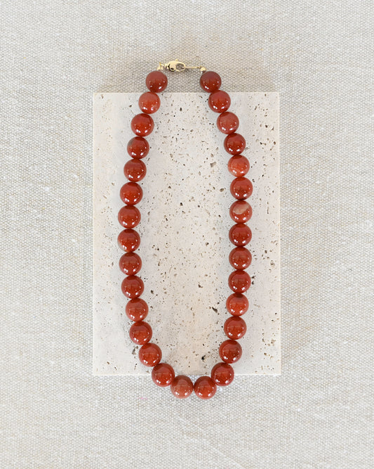 Terra Beaded Necklace - Carnelian