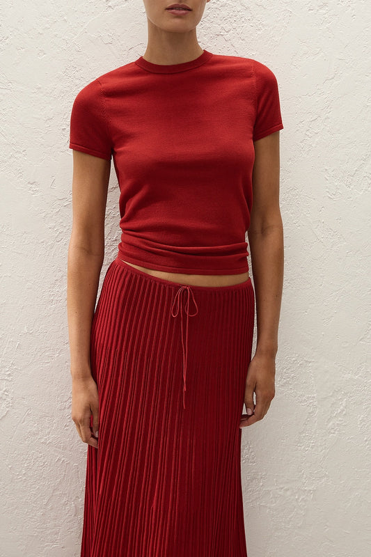 Leandra Shirt - Red Ochre