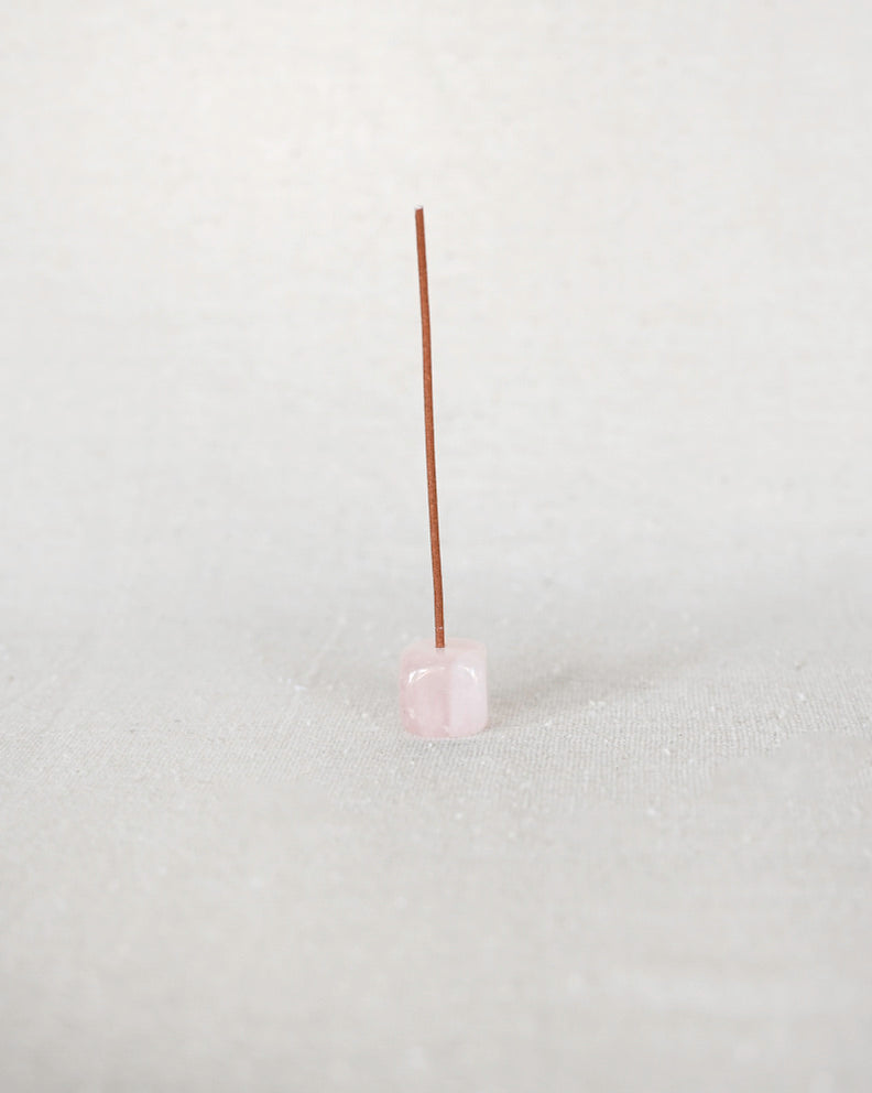 Stone Incense Holder - Pink Quartz