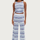 Knit Pant - Blue Stripe