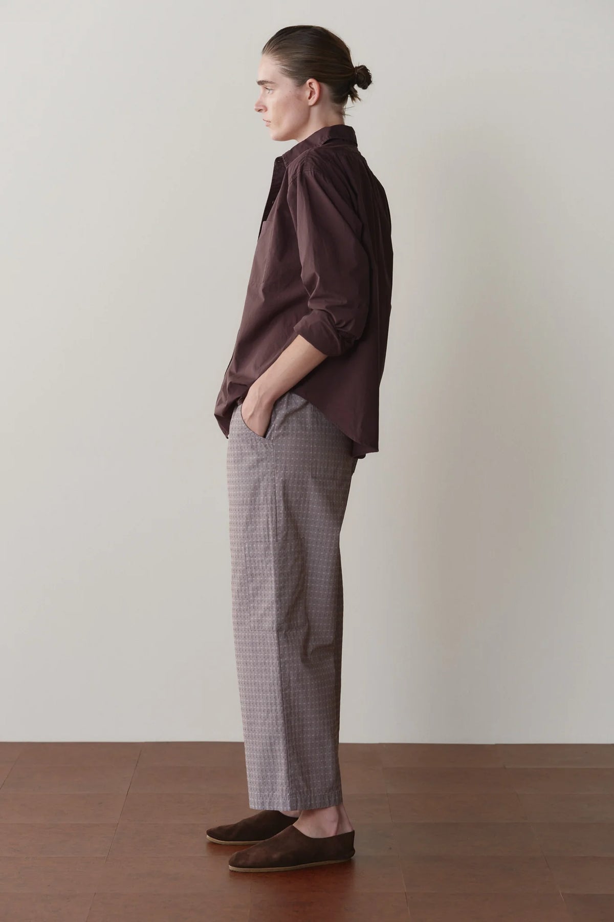 Cotton Dobby Cargo Pant - Espresso