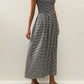 Carina Maxi Dress - Black Gingham