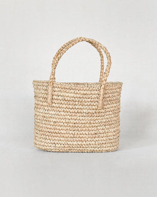 Jenna Raffia Mini Tote Bag