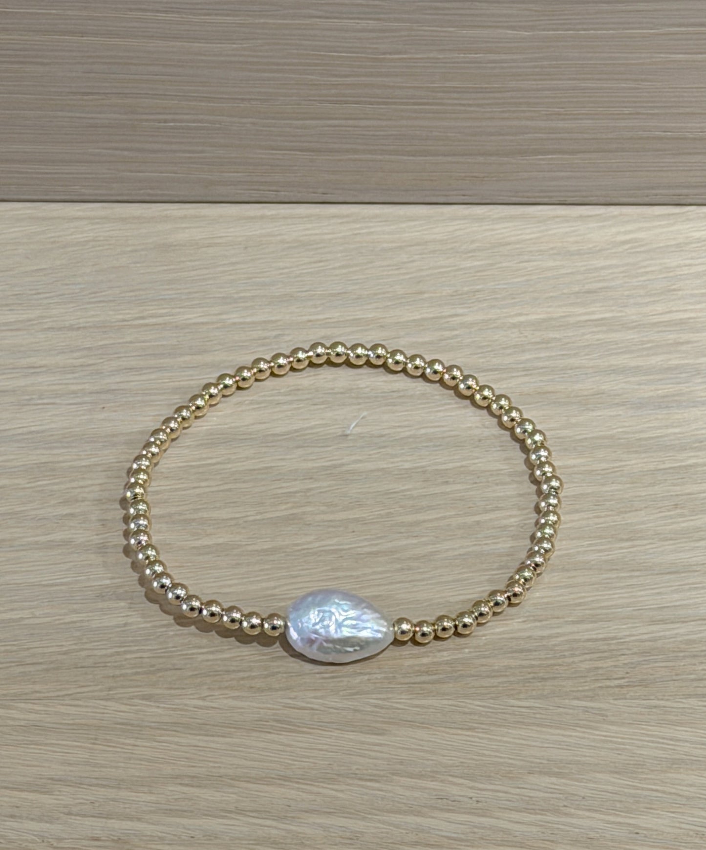 Marina Beaded Bracelet - Coin Pearl