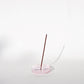 Bubble Glass Incense Holder - Light Pink