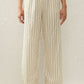 Paloma Pant - Fiori Lemon Stripe