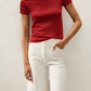 Leandra Shirt - Red Ochre