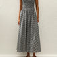 Carina Maxi Dress - Black Gingham