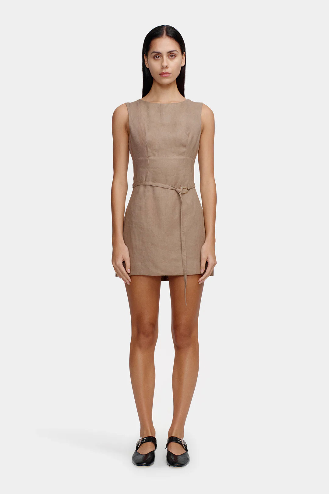 Bethanny Mini Dress - Porcini