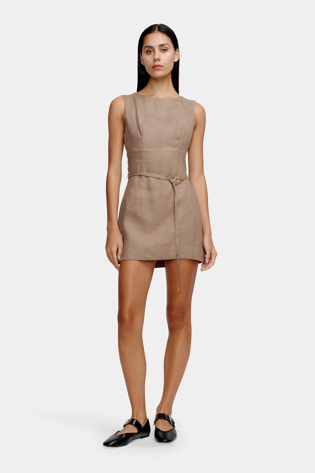 Bethanny Mini Dress - Porcini