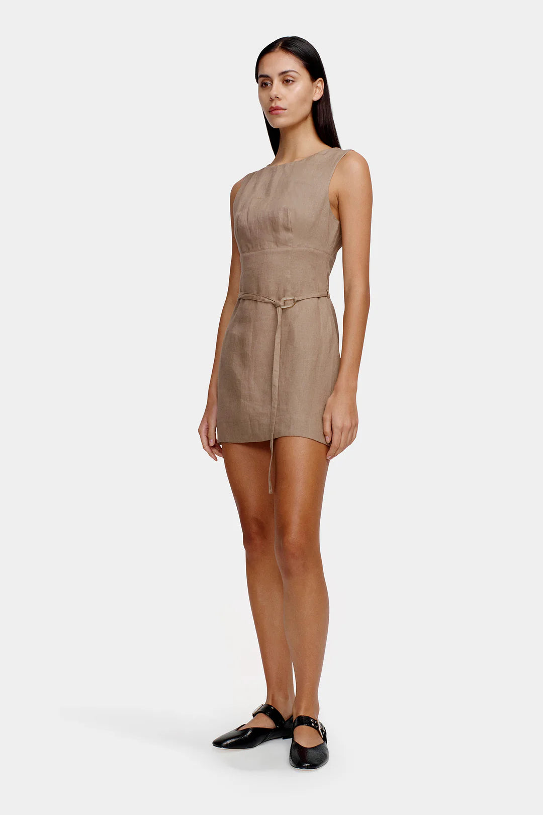 Bethanny Mini Dress - Porcini