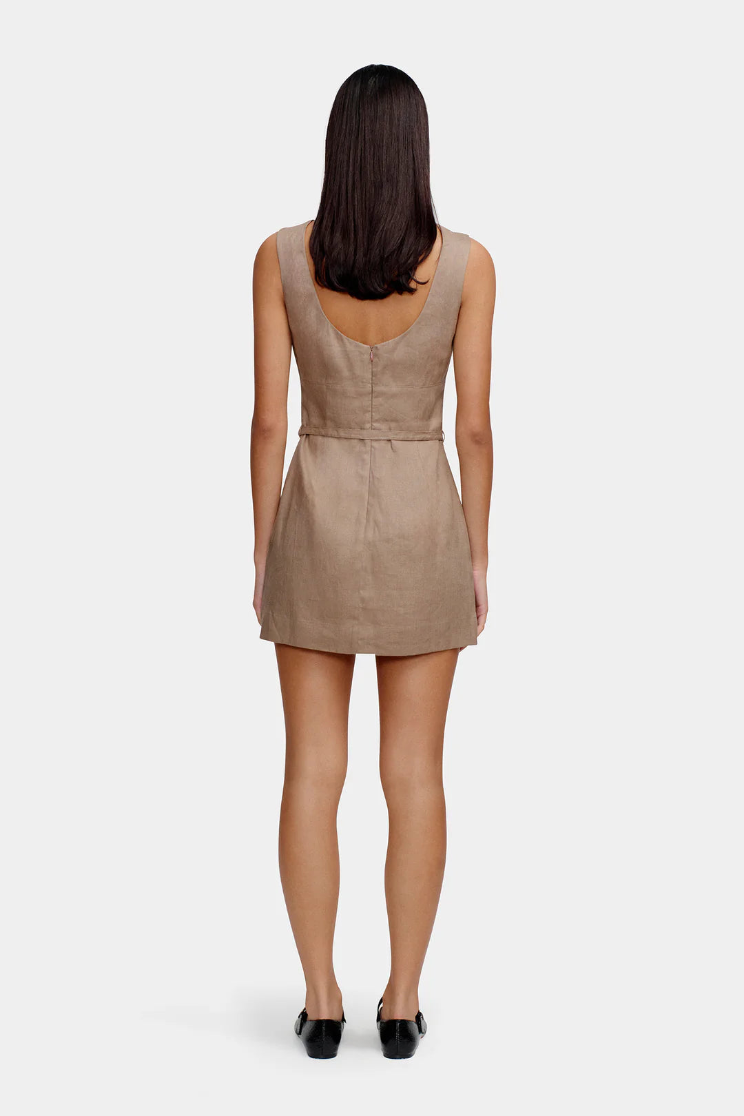 Bethanny Mini Dress - Porcini