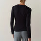 Baby Rib Scoop Neck - Jet