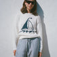 Josette Cotton Knit Pullover - Ivory