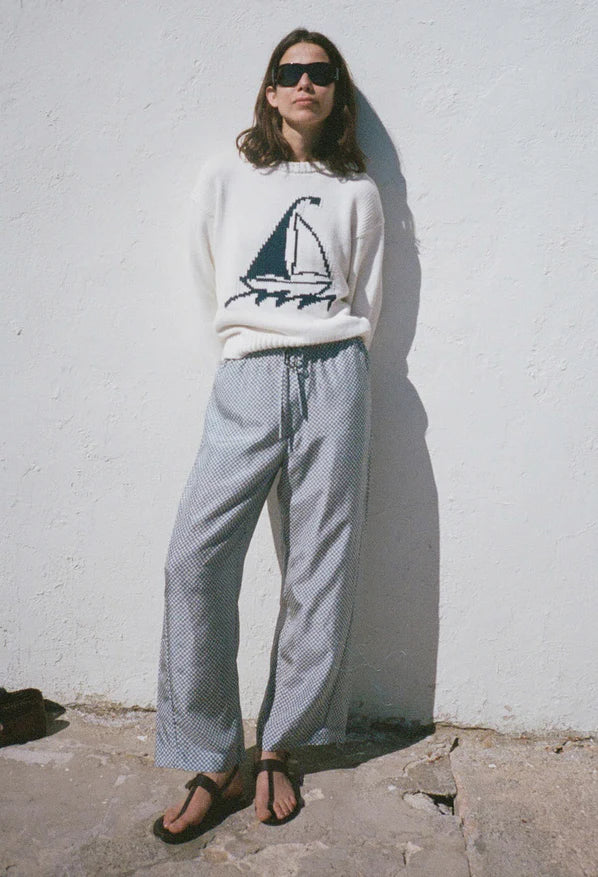 Josette Cotton Knit Pullover - Ivory