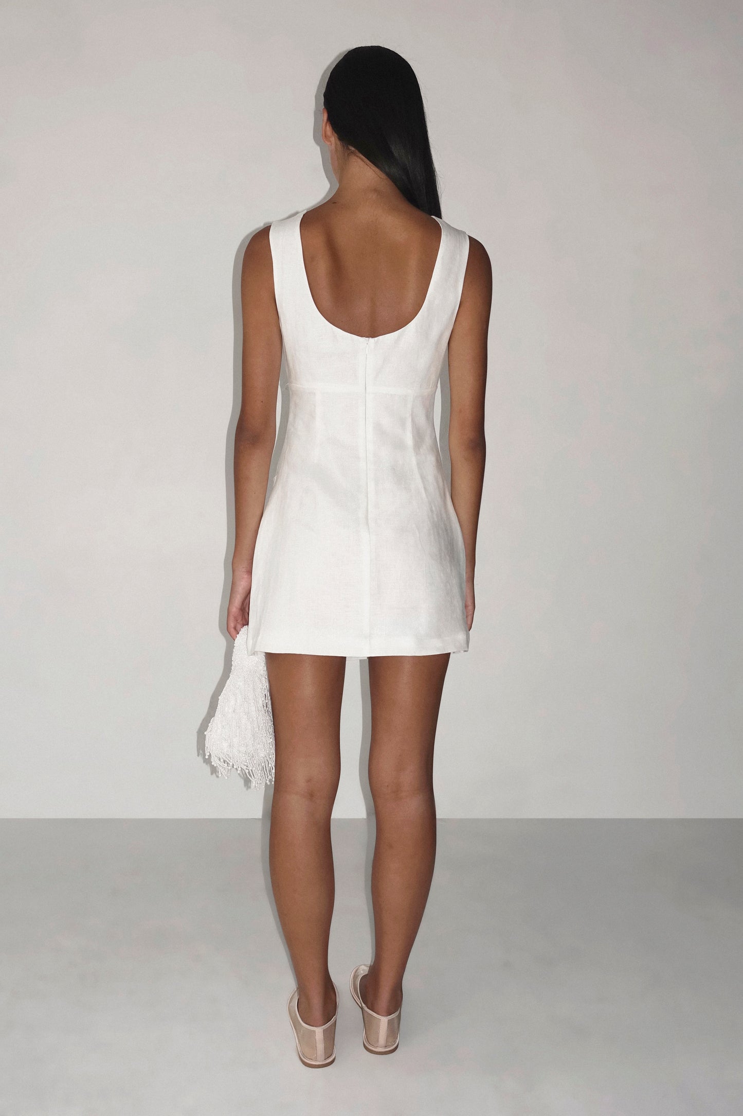 Cat Mini Dress - Ivory