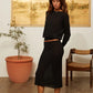Lacerta Sheer Pullover Sweater - Black