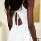 Neroni Dress - White Floral Embroidered