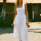 Neroni Dress - White Floral Embroidered