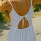 Neroni Dress - White Floral Embroidered