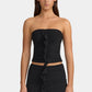 Claudia Strapless Top - Black