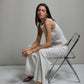 Paloma Pointelle Muscle Tank - White