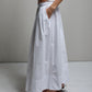 Kate Poplin Skirt - White