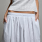 Kate Poplin Skirt - White