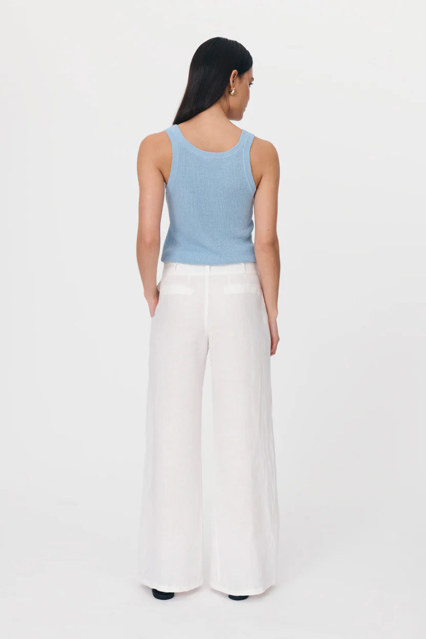 Carlotta Linen Wide Pants - Bone