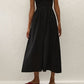 Orla Strapless Midi Dress - Black