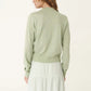Maeve Merino Spring Cardigan - Sage Marle