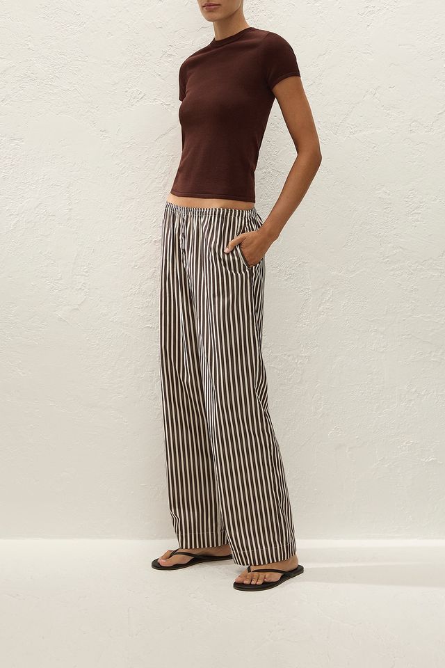 Paloma Pant - Rita Stripe Port