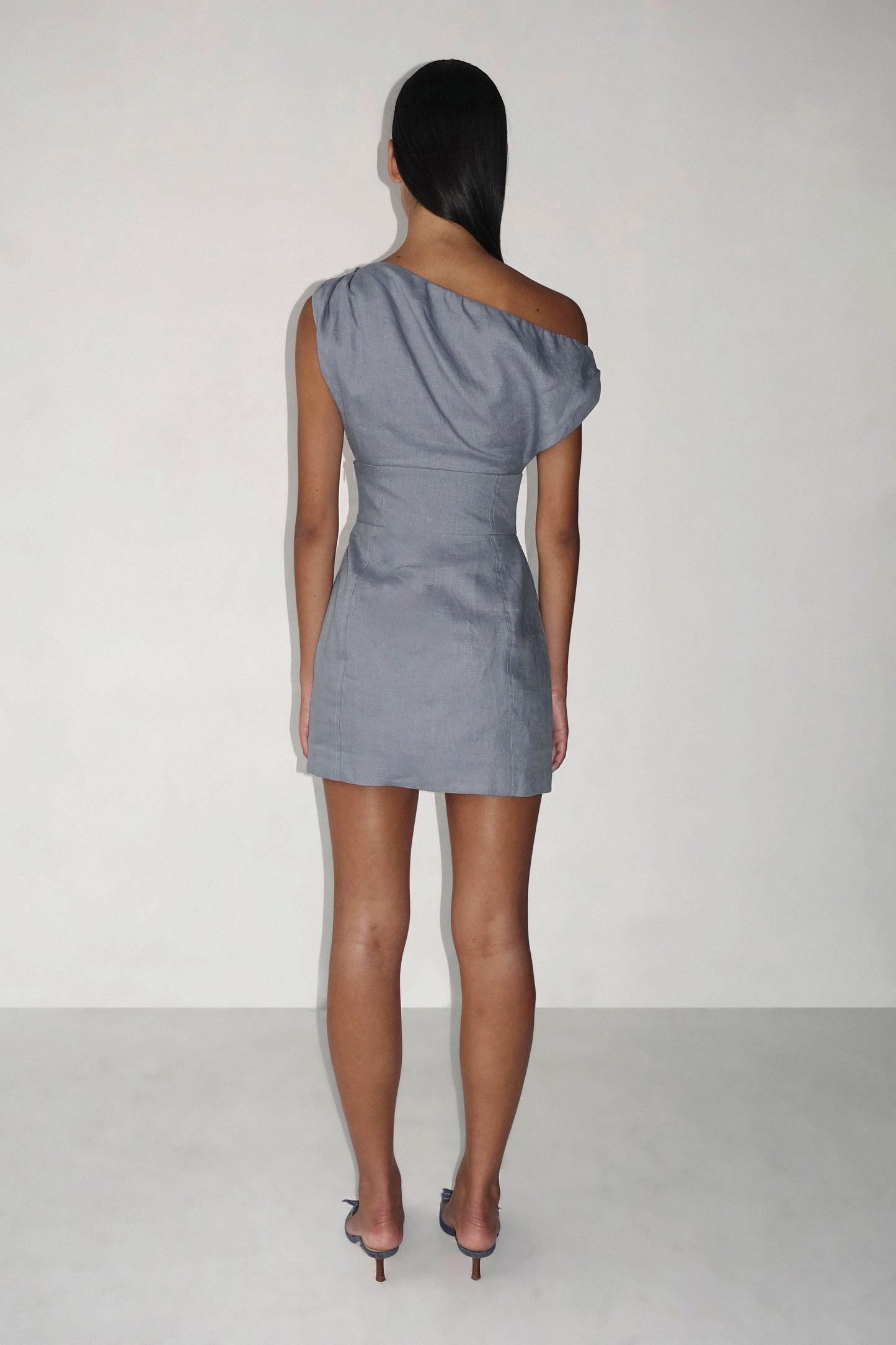 Claire Mini Dress - Slate