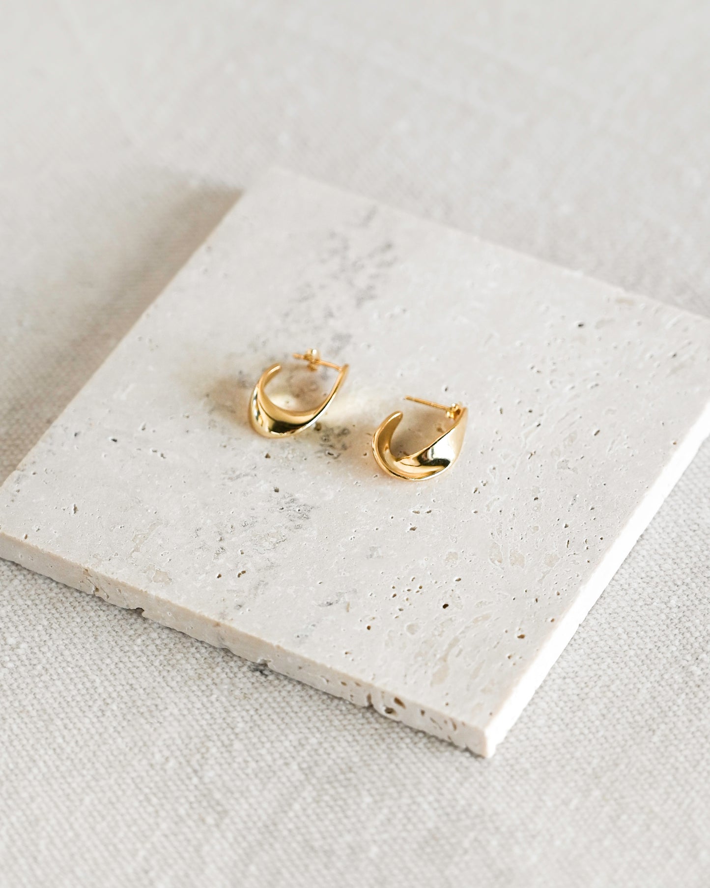 Ebony Drop Swirl Earring