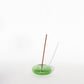 Bubble Glass Incense Holder - Green