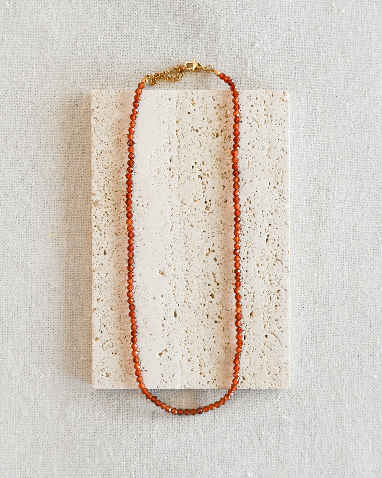 Siena Orange Garnet Necklace